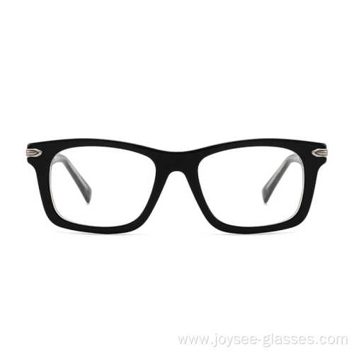 Promotion Low Price Full Rim Rectangle Acetate Nearsighted Eyewear Optical Frame